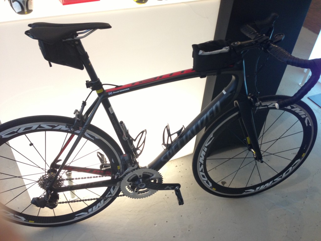 My bike starts it's journey